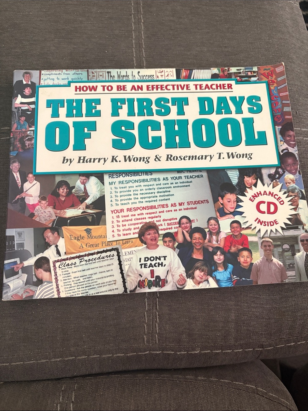 The First Days of School by Harry K. Wong & Rosemary T. Wong - Teal/White Cover